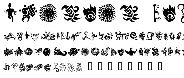 Cthulhu Glyphs font